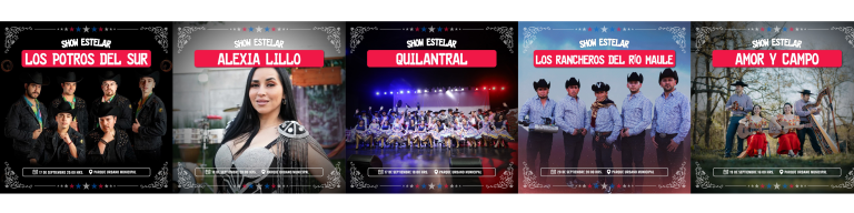 Curanilahue se viste de fiesta: confirman artistas para las celebraciones de Fiestas Patrias bajo carpa gigante