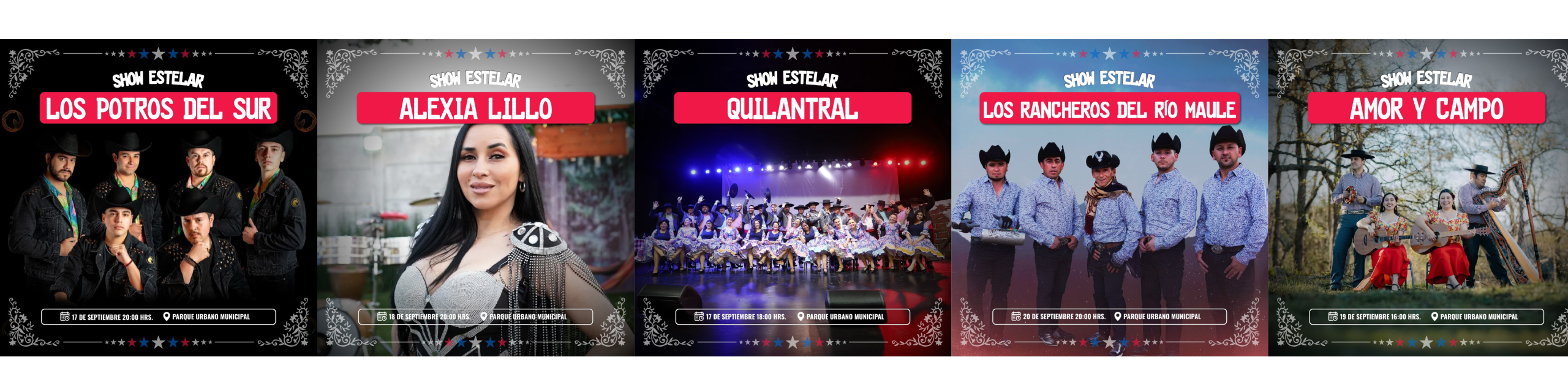 Curanilahue se viste de fiesta: confirman artistas para las celebraciones de Fiestas Patrias bajo carpa gigante