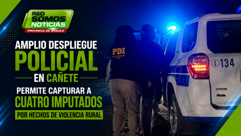 Masivo allanamiento en Cañete deja cuatro detenidos investigados por ataques en la provincia de Arauco