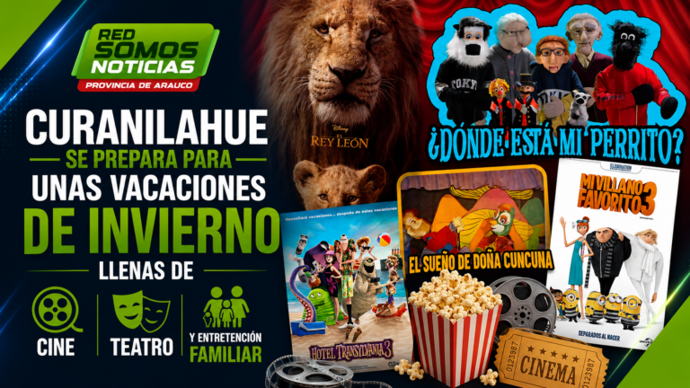 Curanilahue se prepara para unas vacaciones de invierno llenas de cine, teatro y entretención familiar