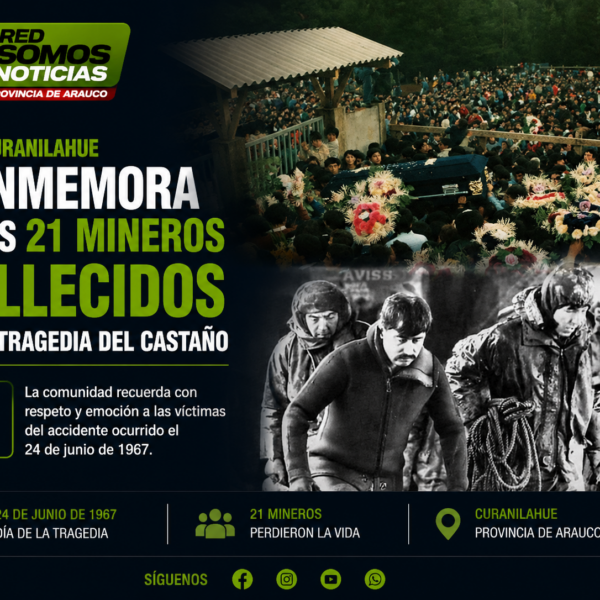 21 mineros, una tragedia que Curanilahue jamás olvidará