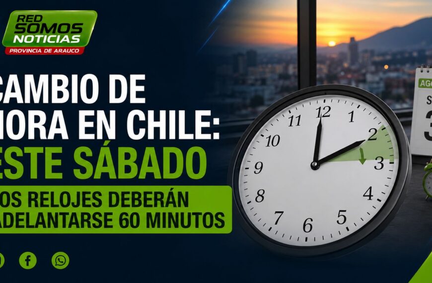 Home 3 CAMBIO DE HORA EN CHILE: ESTE SÁBADO LOS RELOJES DEBERÁN ADELANTARSE 60 MINUTOS